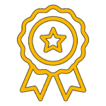 Icon representing high quality